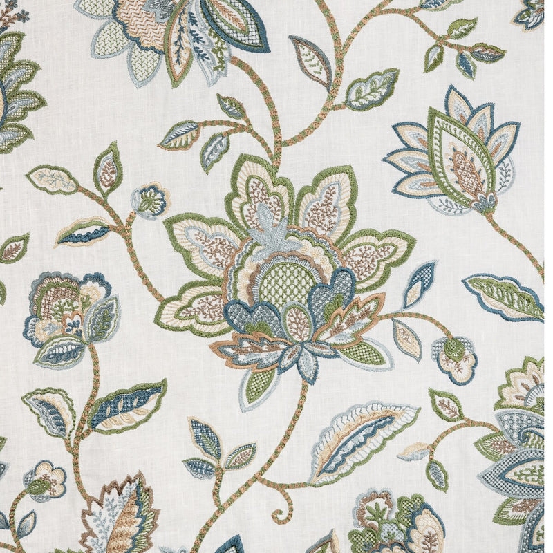 LEE JOFA - MAYFAIR EMB- OCEAN - Fabric by the Yard OCEAN