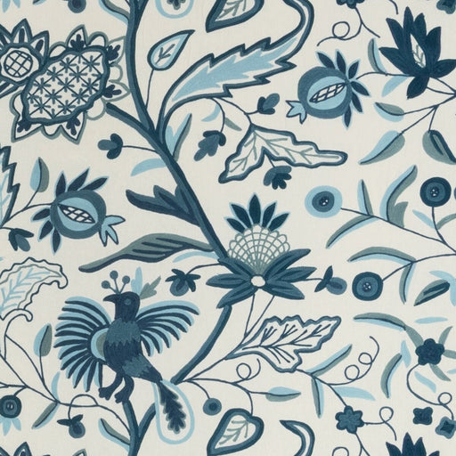 LEE JOFA - FOLKLAND EMB- INDIGO - Fabric by the Yard INDIGO