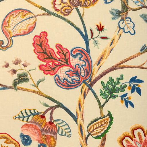 LEE JOFA - HAYWOOD EMB PANEL- MULTI - Fabric by the PANEL MULTI