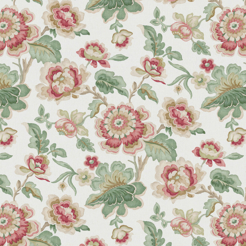 LEE JOFA - BLOOMFIELD PRINT - ROSE - Fabric By The YARD