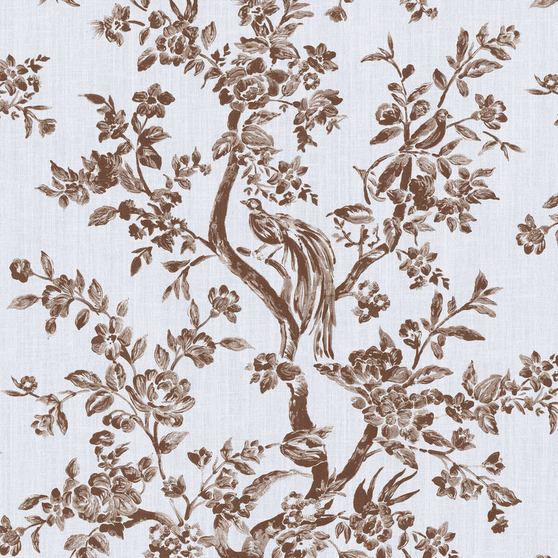 LEE JOFA - CAMELLIA TOILE - BROWN - Fabric By The YARD
