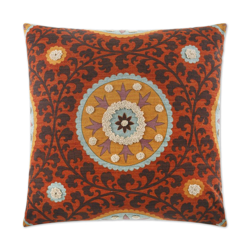 Tribal Thread Pillow - Rust - DV Kap