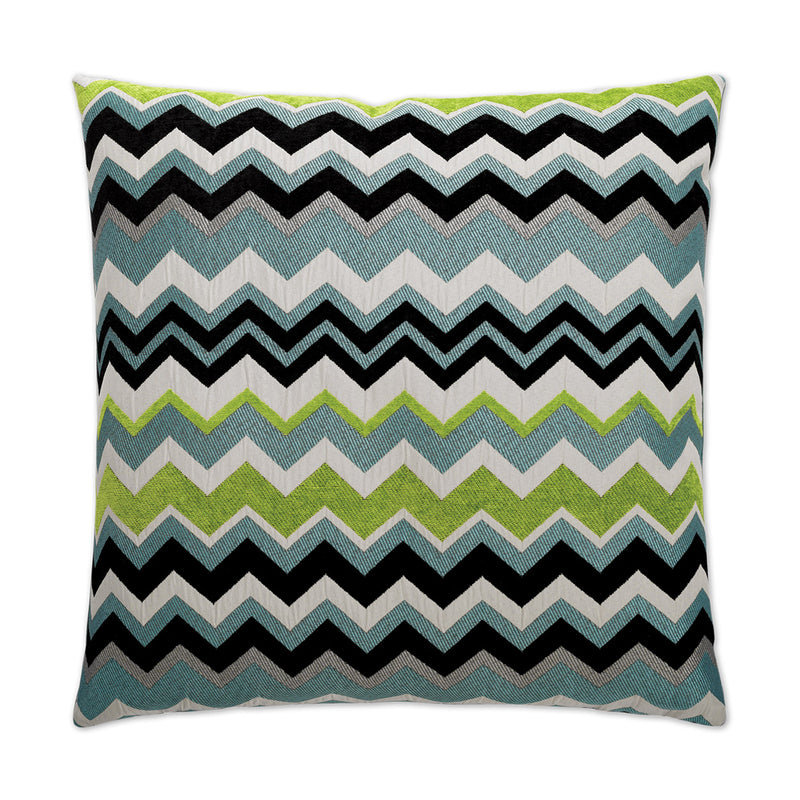 Chevron Pillow - Aqua - DV Kap