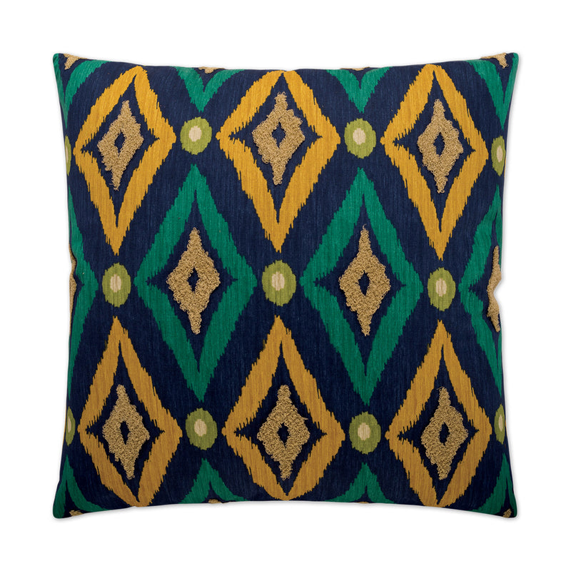 Modern Ikat Pillow - Navy - DV Kap