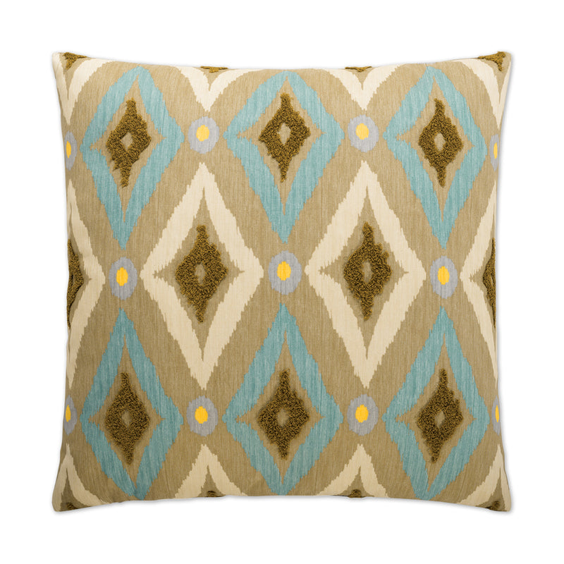 Modern Ikat Pillow - Pool - DV Kap
