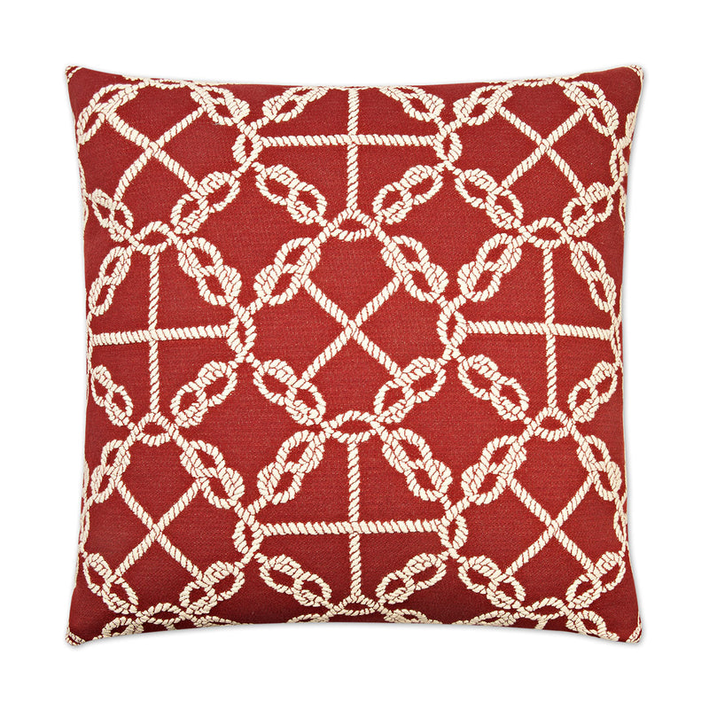 Knots Pillow - Red - DV Kap