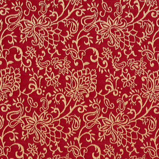 Charlotte - 2607 - Crimson/Garden - Fabric by the Yard Crimson/Garden