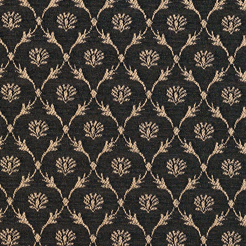 Charlotte - 2642 - Onyx/Trellis - Fabric by the Yard Onyx/Trellis
