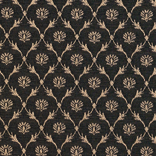 Charlotte - 2642 - Onyx/Trellis - Fabric by the Yard Onyx/Trellis