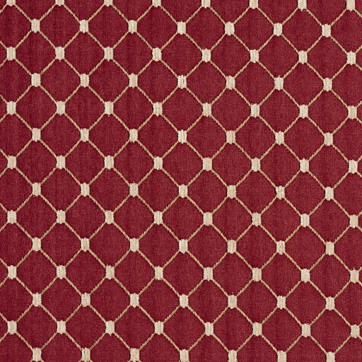 Charlotte - 2652 - Crimson/Diamond - Fabric by the Yard Crimson/Diamond