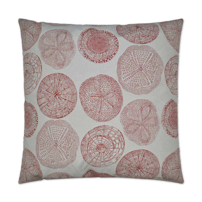 Sand Dollar Pillow - Red - DV Kap