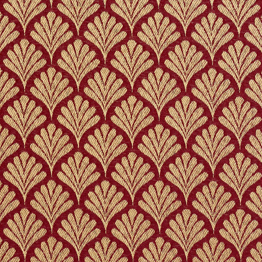 Charlotte - 2661 - Crimson/Fan - Fabric by the Yard Crimson/Fan