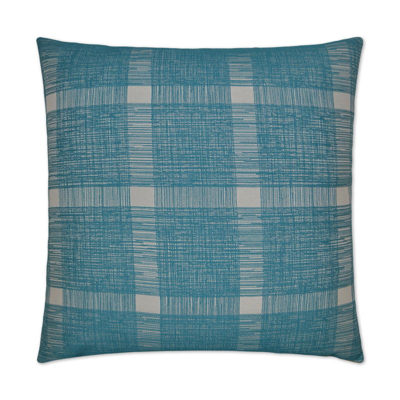 Checkmate Pillow - Turquoise - DV Kap