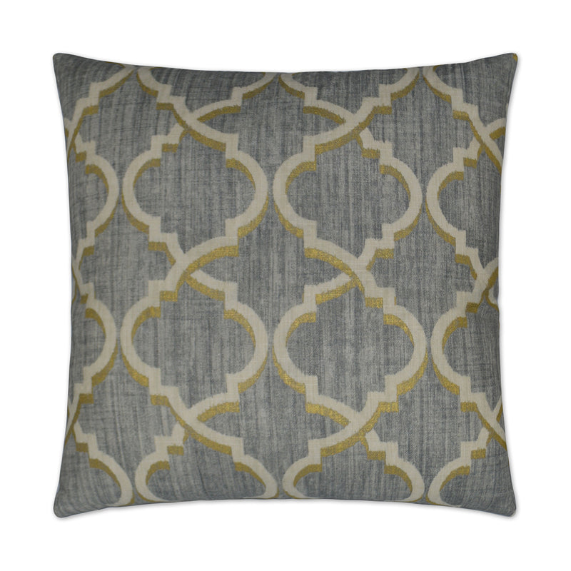 Lustrous Lattice Pillow - Graphite - DV Kap