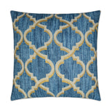 Lustrous Lattice Pillow - Indigo - DV Kap