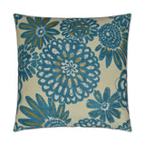 Flower Pops Pillow - Peacock - DV Kap