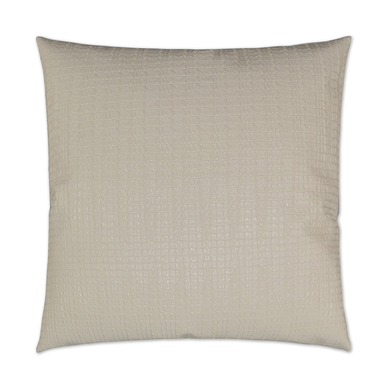 Saltwater Croc Pillow - Ivory - DV Kap