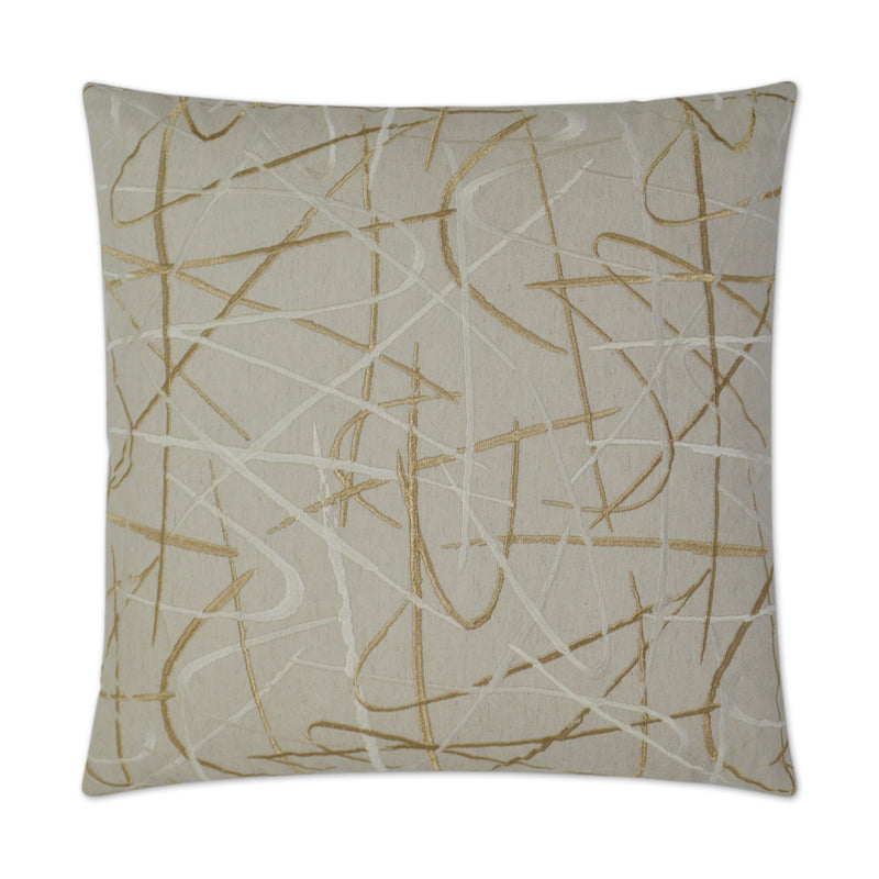 Scribble Pillow - Gold - DV Kap