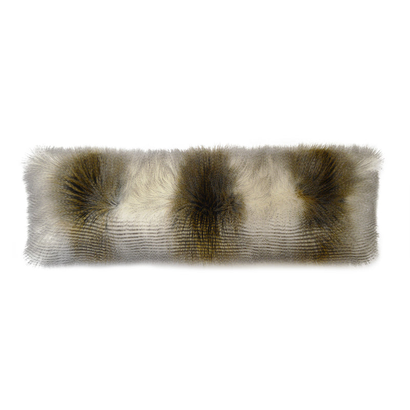 Fur Bolster Pillow - Alaskan Hawk - DV Kap
