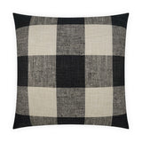 Check Please Pillow - Charcoal - DV Kap