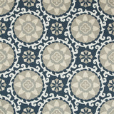 KRAVET DESIGN - EXOTIC SUZANI- INDIGO - Fabric by the Yard