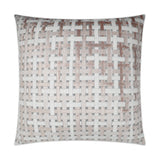 Trellis Velvet Pillow - Blush - DV Kap