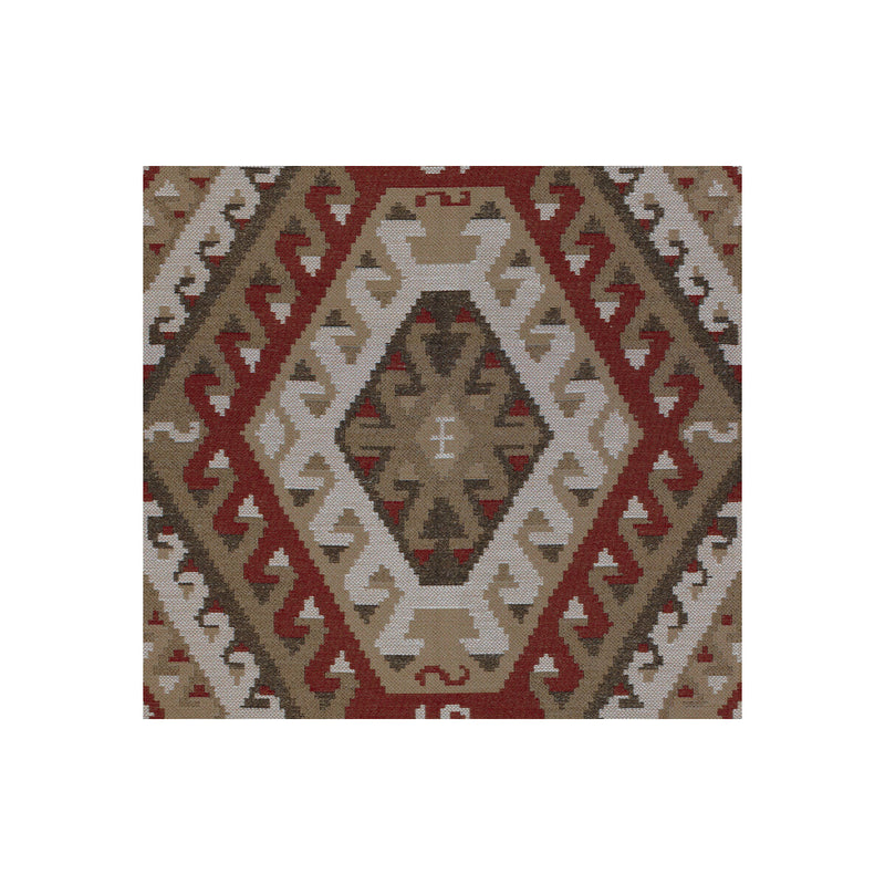KRAVET COUTURE - RUSTIC KILIM- SUNDRIED RED - Fabric by the Yard SUNDRIED RED