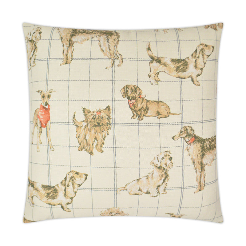 Dog Daze Pillow - Stone - DV Kap