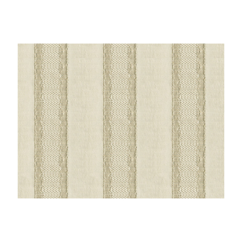KRAVET COUTURE - GILDED STRIPE- CHAMPAGNE - Fabric by the Yard CHAMPAGNE