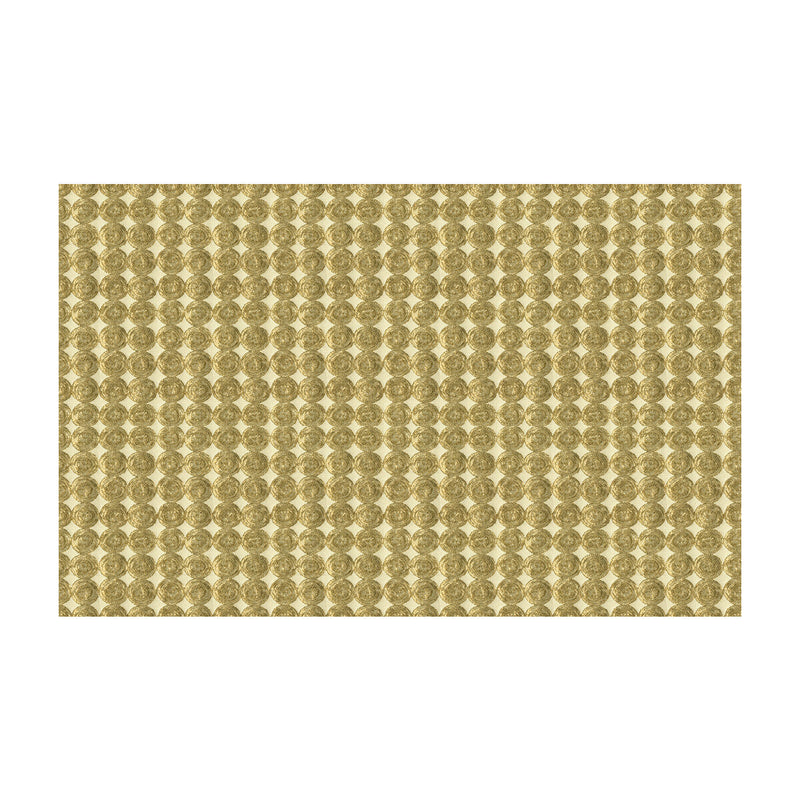 KRAVET COUTURE - RARE COIN- WHITE GOLD - Fabric by the Yard WHITE GOLD