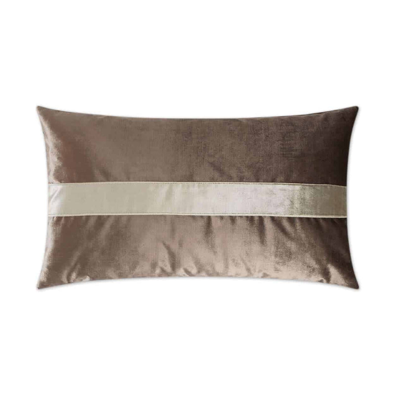 Iridescence Band Lumbar Pillow - Latte - DV Kap