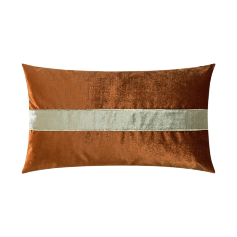 Iridescence Band Lumbar Pillow - Orange - DV Kap