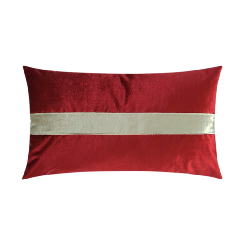 Iridescence Band Lumbar Pillow - Ruby - DV Kap