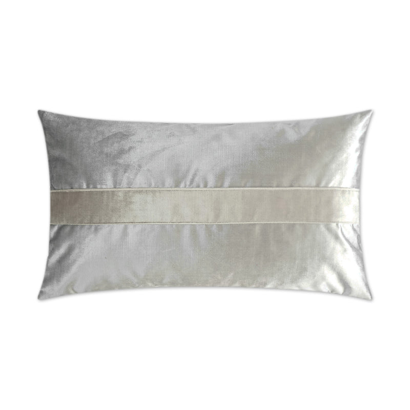 Iridescence Band Lumbar Pillow - Silver - DV Kap
