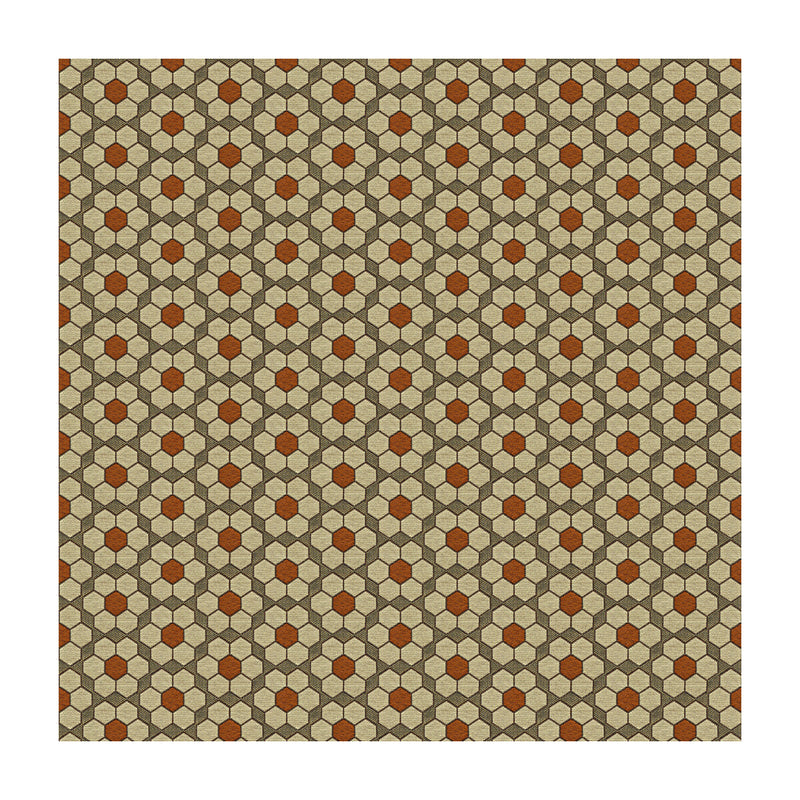 KRAVET CONTRACT - BURSA MOSAIC- TIGERLILLY - Fabric by the Yard TIGERLILLY
