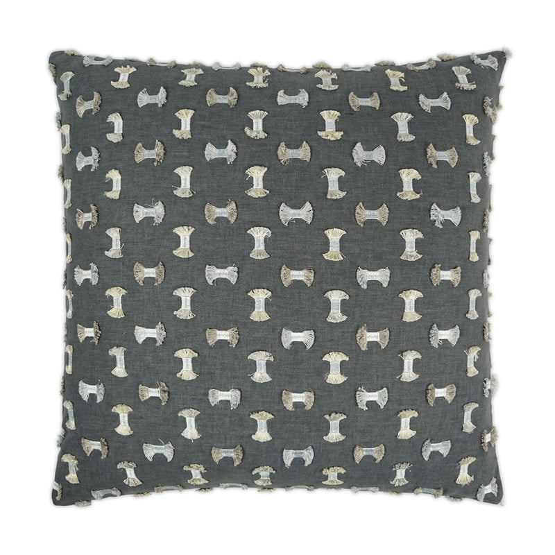 Frayed Pillow - Gunmetal - DV Kap