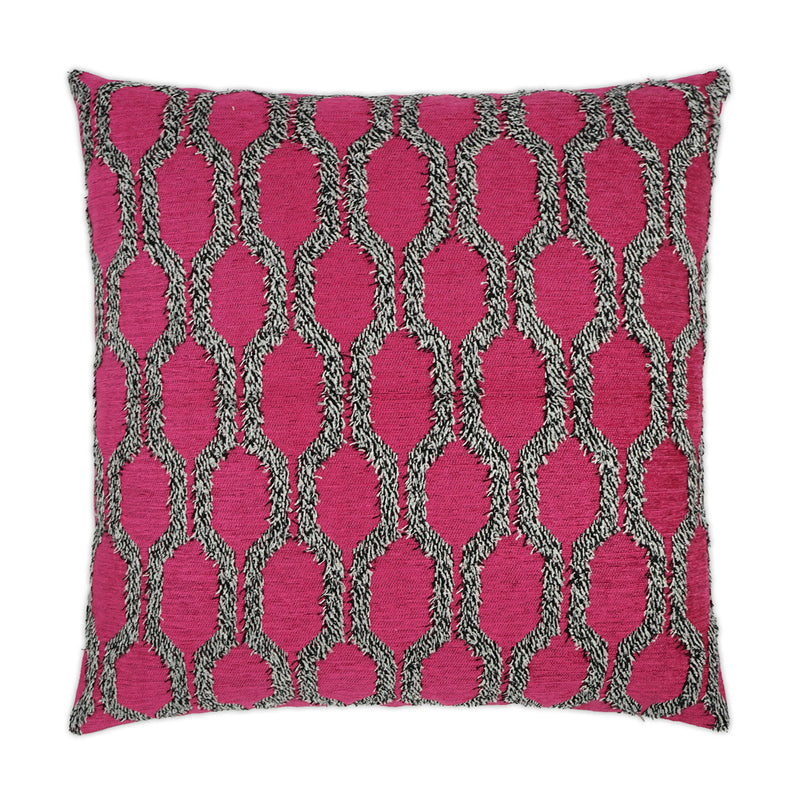 Fringed Pillow - Fuchsia - DV Kap