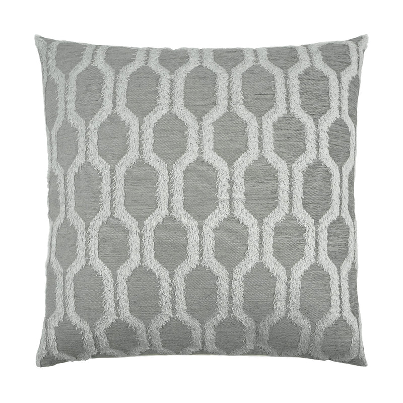 Fringed Pillow - Platinum - DV Kap