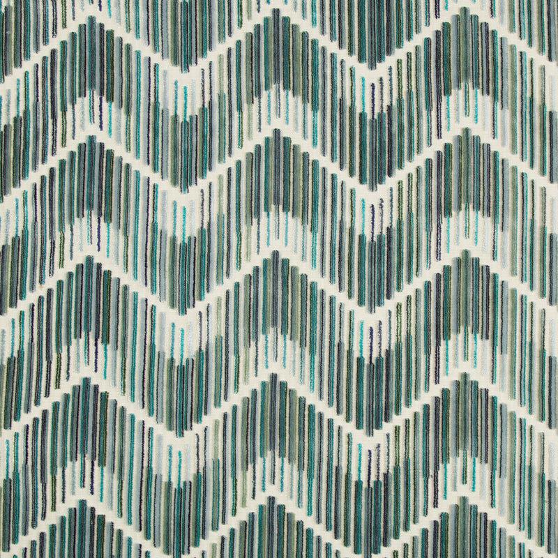 KRAVET COUTURE - HIGHS AND LOWS- PEACOCK - Fabric by the Yard PEACOCK