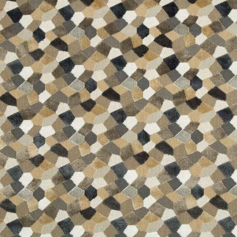 KRAVET COUTURE - MODERN MOSAIC- SANDSTONE - Fabric by the Yard SANDSTONE