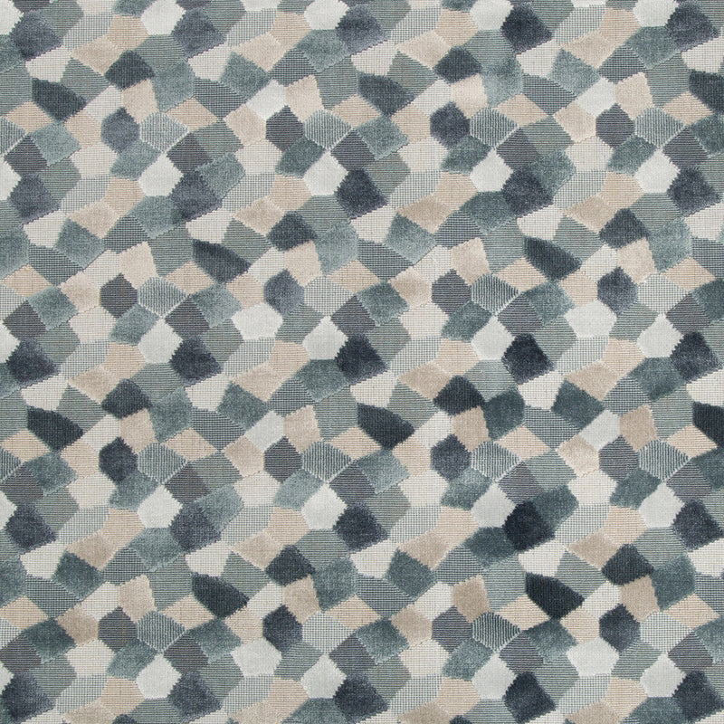 KRAVET COUTURE - MODERN MOSAIC- HARBOR - Fabric by the Yard HARBOR