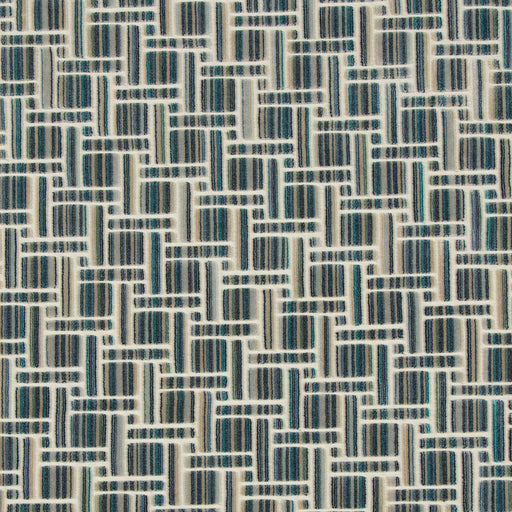 KRAVET COUTURE - INSIDE TRACKS- PEACOCK - Fabric by the Yard PEACOCK