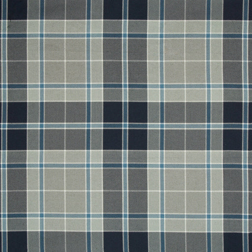 KRAVET COUTURE - HANDSOME PLAID- DELFT - Fabric by the Yard DELFT