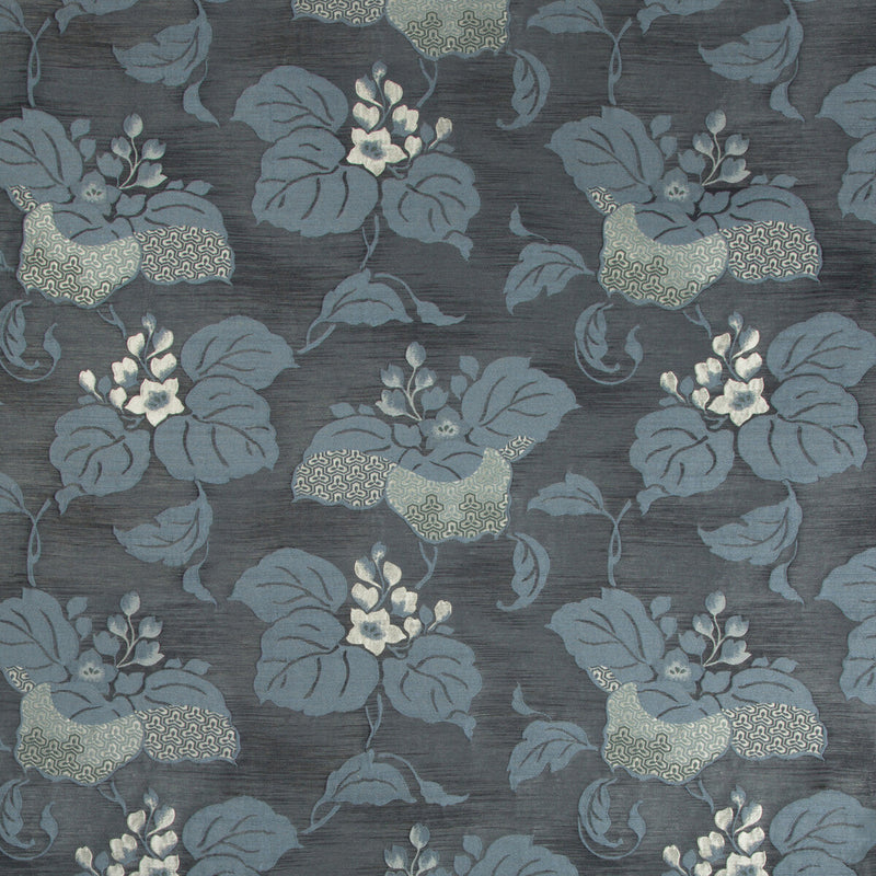KRAVET COUTURE - DRESSED UP- INDIGO - Fabric by the Yard INDIGO