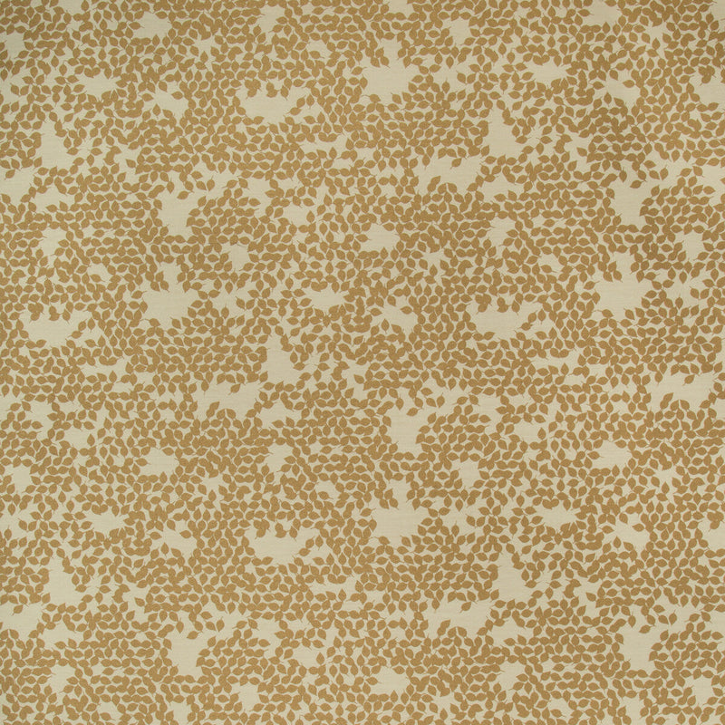 KRAVET CONTRACT - DANCING LEAVES- GOLD - Fabric by the Yard GOLD