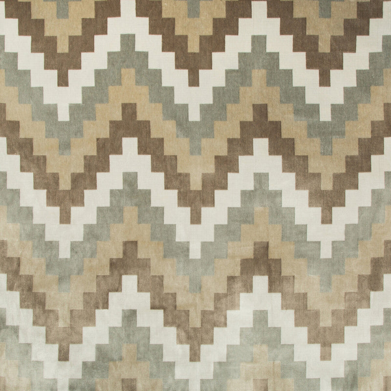 KRAVET DESIGN - QATARI VELVET- CLOUD - Fabric by the Yard CLOUD