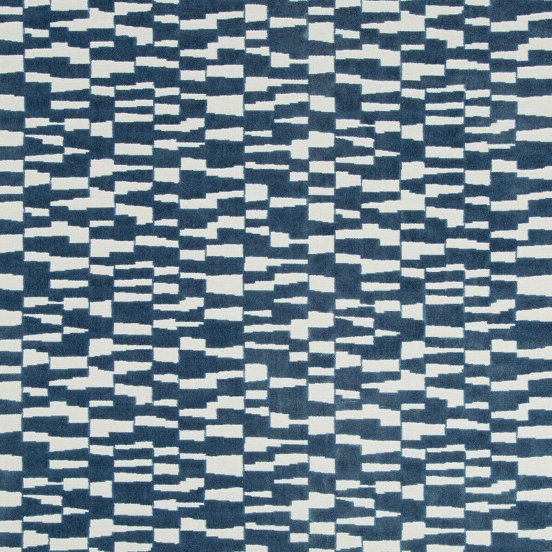KRAVET BASICS - MOD VELVET- MARINE - Fabric by the Yard MARINE