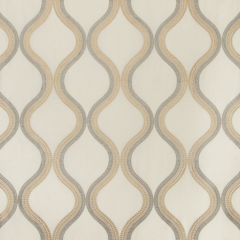 KRAVET COUTURE - WANDERING- GREIGE - Fabric by the Yard GREIGE