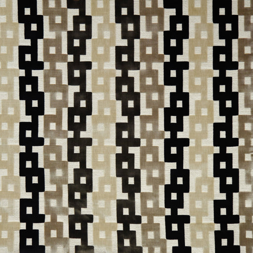 KRAVET COUTURE - CHAIN VELVET- ONYX - Fabric by the Yard ONYX