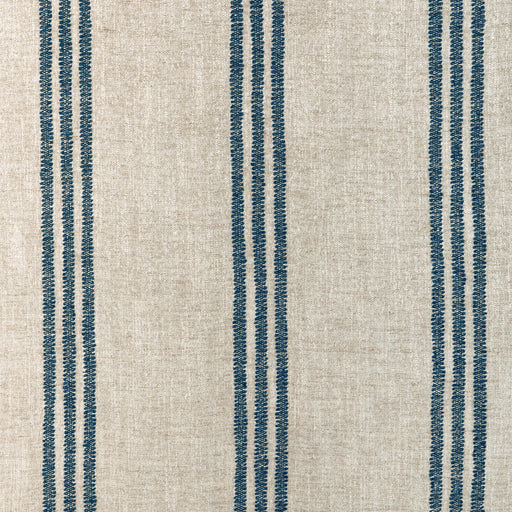 KRAVET COUTURE - KARPHI STRIPE- LAPIS - Fabric by the Yard LAPIS